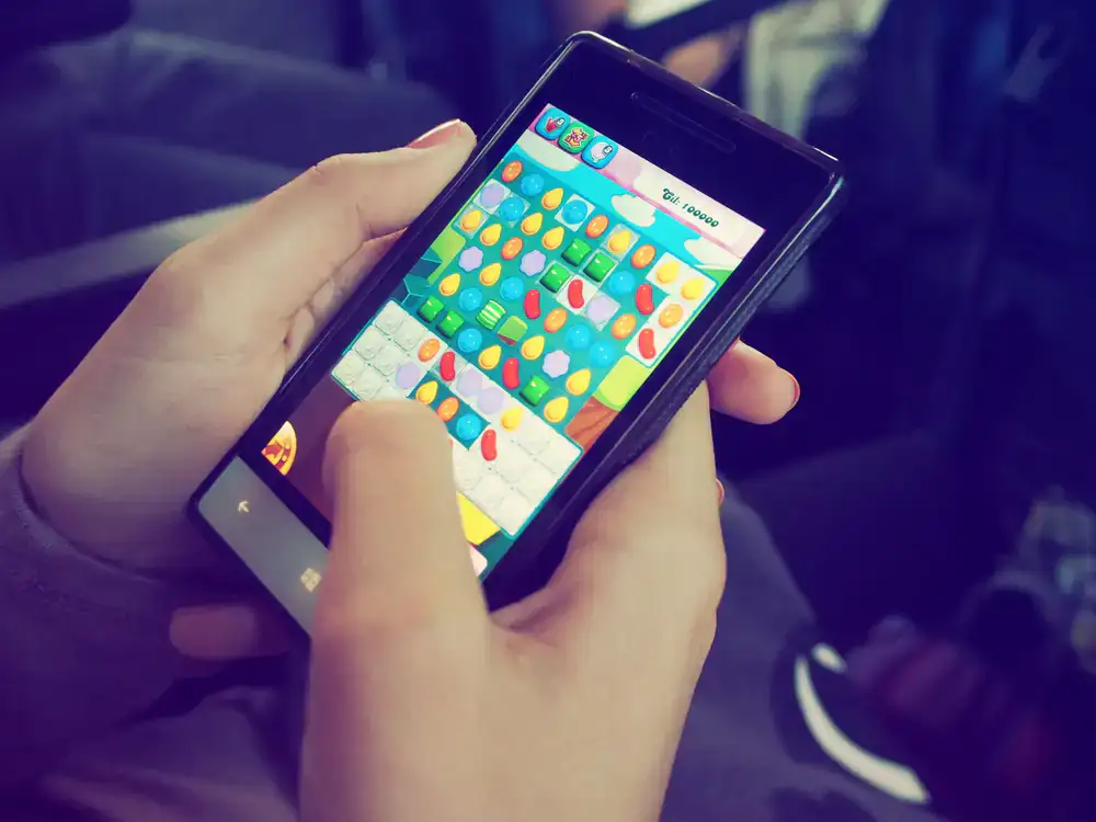Vibrant gameplay screen of Bigcatch Games mobile fishing game